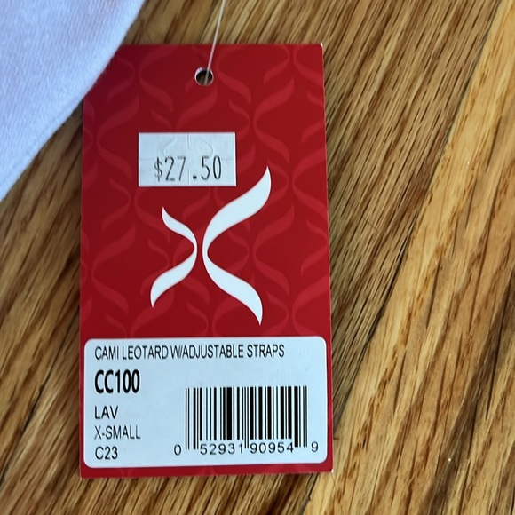 NWT CAPEZIO cami leotard w/ adjustable straps XS - Picture 2 of 3